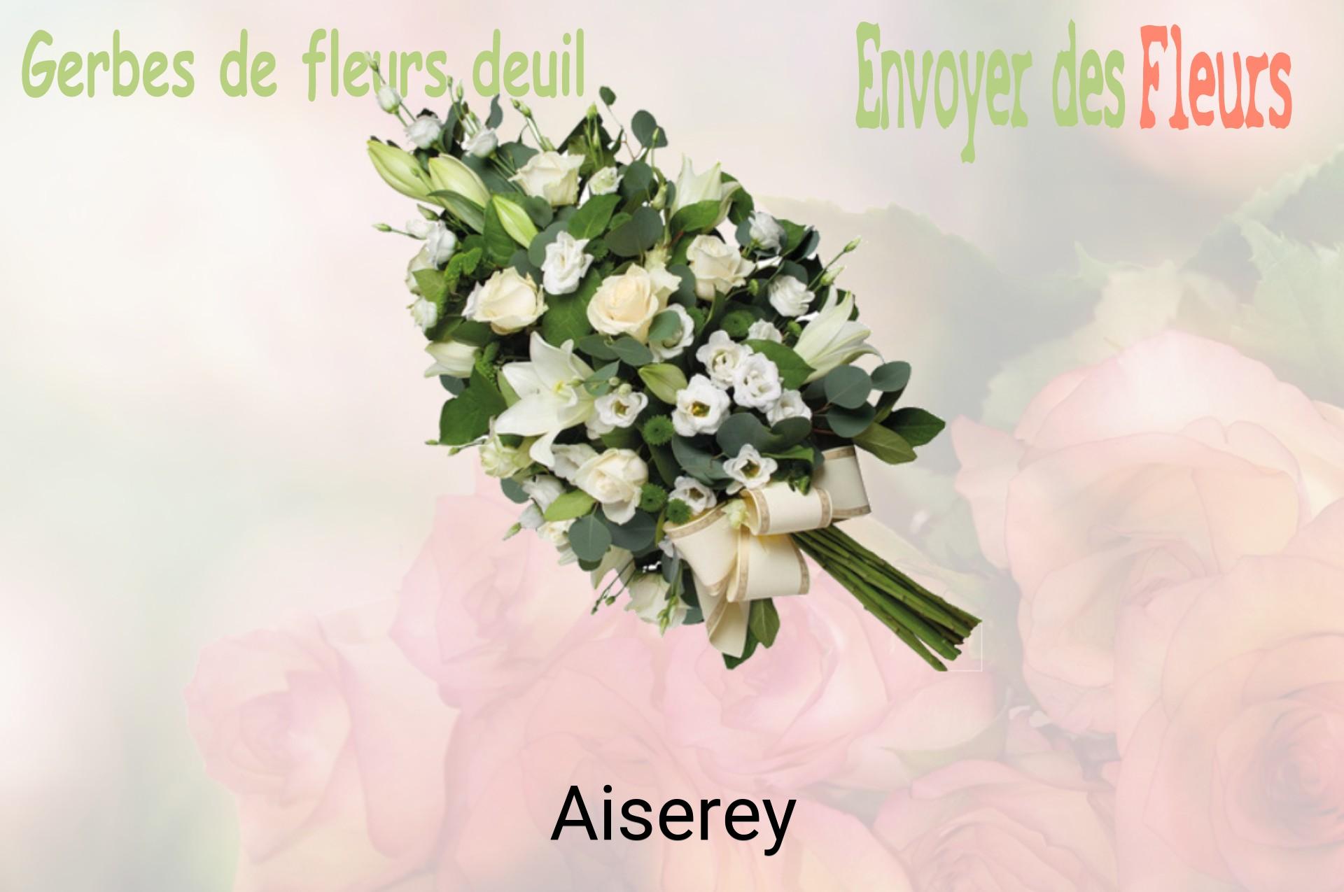 Gerbe de fleurs de deuil livrée à Aiserey